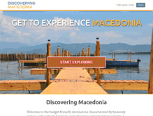 Tablet Screenshot of discoveringmacedonia.com